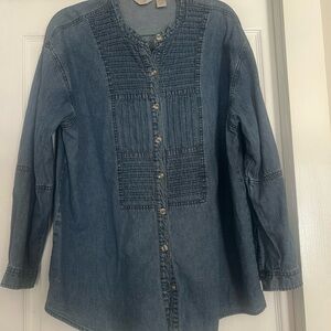 J. Jill Blue Denim Top